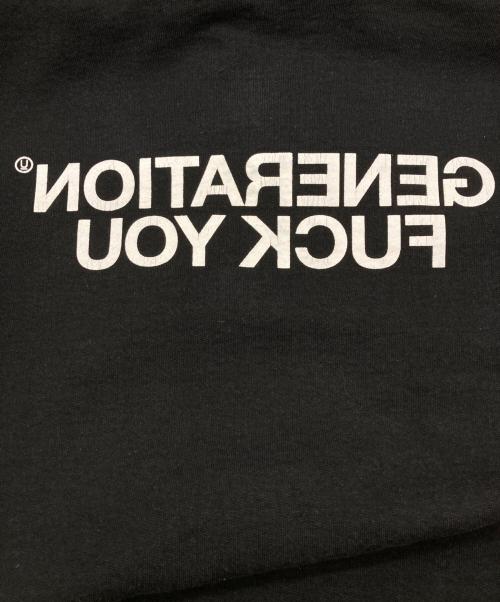 SUPREME（シュプリーム）SUPREME (シュプリーム) UNDERCOVER (アンダーカバー) 16AW  Generation Fuck You Zip Hoodie ブラック サイズ:Mの古着・服飾アイテム