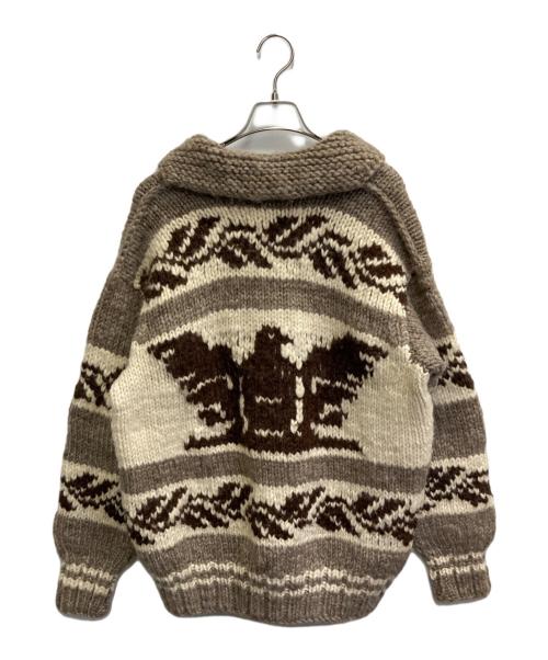 NATIVE INDIAN KNIT（ネイティブインディアンニット）Native Indian Knit (ネイティブインディアンニット) カウチンニットカーディガン ベージュ サイズ:不明（記載無し）の古着・服飾アイテム