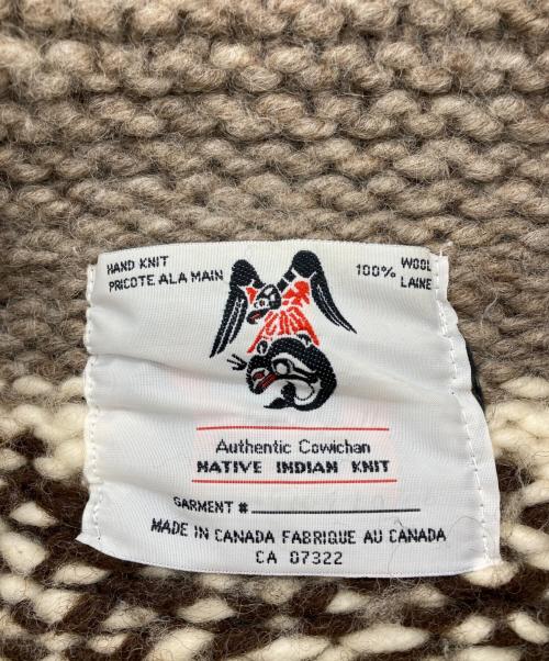 NATIVE INDIAN KNIT（ネイティブインディアンニット）Native Indian Knit (ネイティブインディアンニット) カウチンニットカーディガン ベージュ サイズ:不明（記載無し）の古着・服飾アイテム