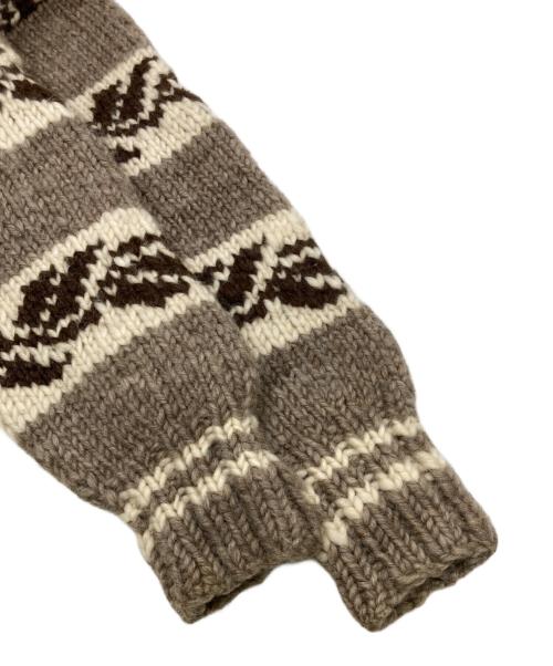 NATIVE INDIAN KNIT（ネイティブインディアンニット）Native Indian Knit (ネイティブインディアンニット) カウチンニットカーディガン ベージュ サイズ:不明（記載無し）の古着・服飾アイテム