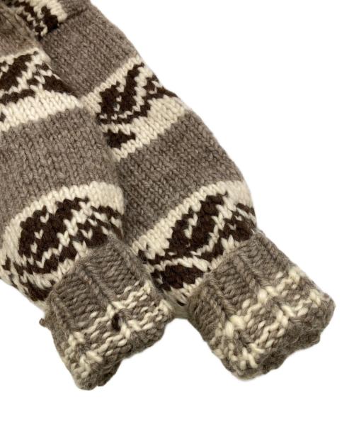 NATIVE INDIAN KNIT（ネイティブインディアンニット）Native Indian Knit (ネイティブインディアンニット) カウチンニットカーディガン ベージュ サイズ:不明（記載無し）の古着・服飾アイテム
