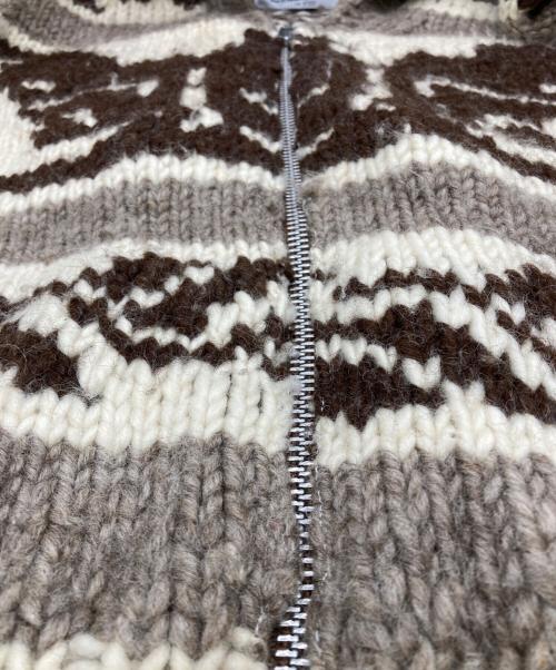 NATIVE INDIAN KNIT（ネイティブインディアンニット）Native Indian Knit (ネイティブインディアンニット) カウチンニットカーディガン ベージュ サイズ:不明（記載無し）の古着・服飾アイテム