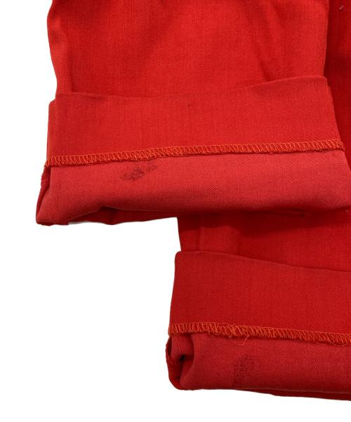 HELMUT LANG（ヘルムートラング）HELMUT LANG (ヘルムートラング) ストレートパンツ レッドの古着・服飾アイテム