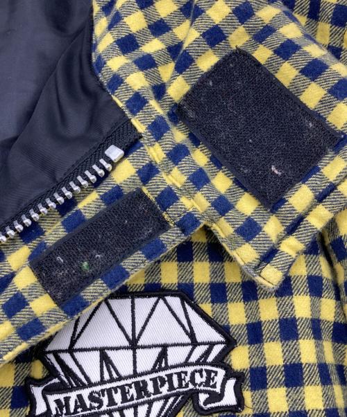 master-piece（マスターピース）master-piece (マスターピース) チェックジャケット イエロー サイズ:Lの古着・服飾アイテム