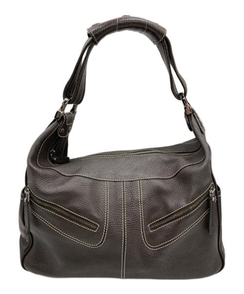 TOD'S（トッズ）TOD'S (トッズ) ハンドバッグ ブラウンの古着・服飾アイテム