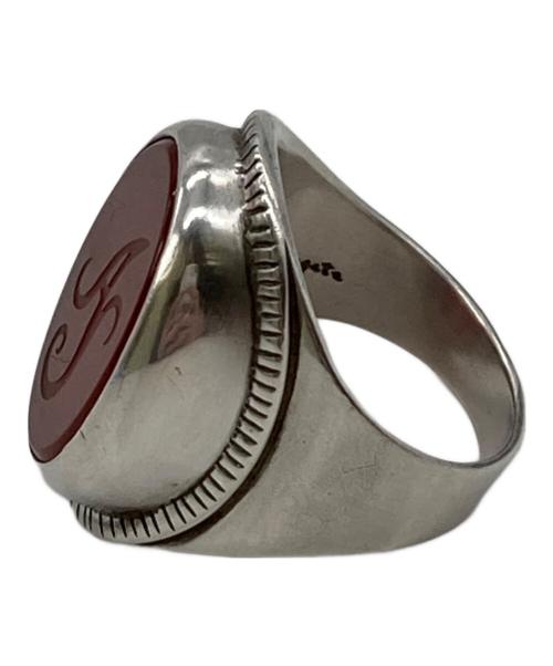 agete（アガット）agete (アガット) レッドアゲートリング レッド×シルバー サイズ:9号の古着・服飾アイテム