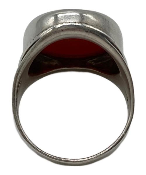 agete（アガット）agete (アガット) レッドアゲートリング レッド×シルバー サイズ:9号の古着・服飾アイテム