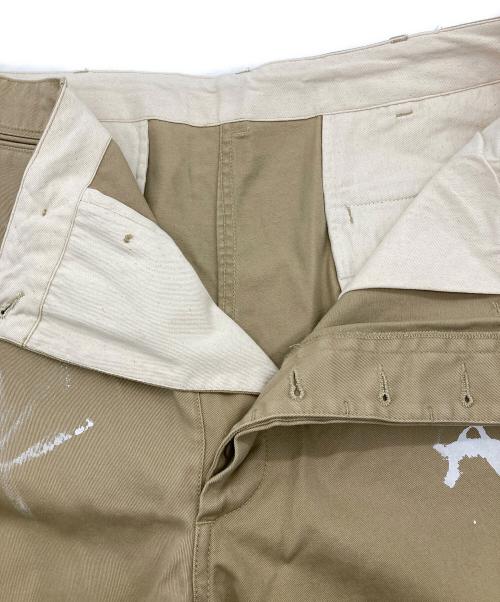 417 by EDIFICE（417 バイ エディフィス）417 by EDIFICE (417 バイ エディフィス) M45 CURVE CHINO PAINT ベージュ サイズ:Lの古着・服飾アイテム