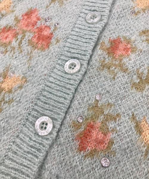 ANNA SUI（アナスイ）ANNA SUI (アナスイ) Lily Brown (リリーブラウン) カーディガン ブルー サイズ:FREEの古着・服飾アイテム