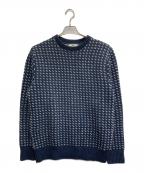 WOOLRICHウールリッチ）の古着「バーズアイニット【USA製】」｜ネイビー