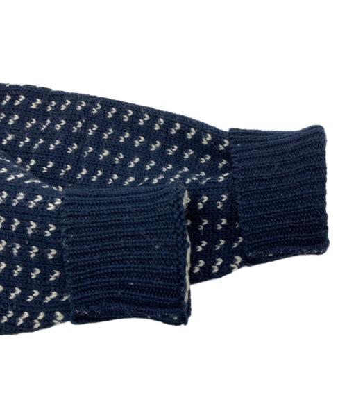 WOOLRICH（ウールリッチ）WOOLRICH (ウールリッチ) バーズアイニット【USA製】 ネイビー サイズ:Lの古着・服飾アイテム