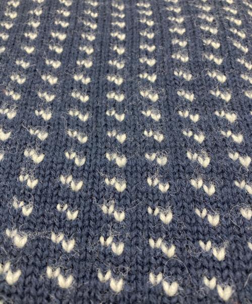 WOOLRICH（ウールリッチ）WOOLRICH (ウールリッチ) バーズアイニット【USA製】 ネイビー サイズ:Lの古着・服飾アイテム