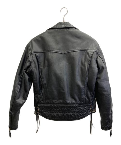 Langlitz Leathers（ラングリッツレザー）Langlitz Leathers (ラングリッツレザー) 80’s レザーダブルライダースジャケット ブラック サイズ:不明の古着・服飾アイテム