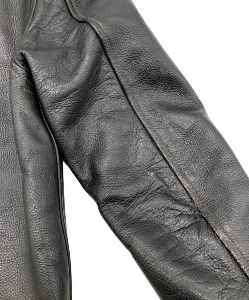 COOTIE PRODUCTIONS（クーティープロダクツ）COOTIE PRODUCTIONS (クーティープロダクツ) レザー N-1 デッキジャケット ブラック サイズ:Sの古着・服飾アイテム