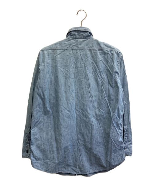 HERCULES（ヘラクレス）HERCULES (ヘラクレス) Chambray work shirt/50s/マチ付き インディゴ サイズ:採寸サイズ参照の古着・服飾アイテム