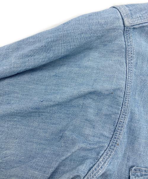 HERCULES（ヘラクレス）HERCULES (ヘラクレス) Chambray work shirt/50s/マチ付き インディゴ サイズ:採寸サイズ参照の古着・服飾アイテム