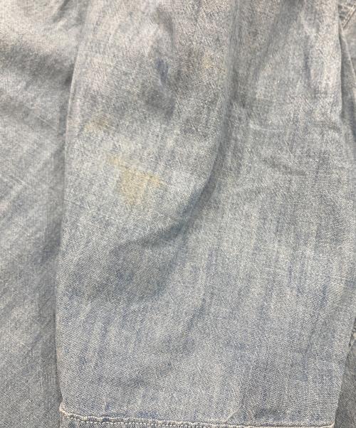 HERCULES（ヘラクレス）HERCULES (ヘラクレス) Chambray work shirt/50s/マチ付き インディゴ サイズ:採寸サイズ参照の古着・服飾アイテム