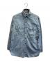 HERCULES（ヘラクレス）の古着「Chambray work shirt/50s/マチ付き」｜インディゴ