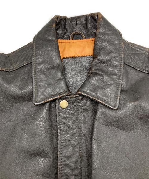 mission impossible（ミッション インポッシブル）mission impossible (ミッション インポッシブル) レザージャケット ブラウン サイズ:Sの古着・服飾アイテム