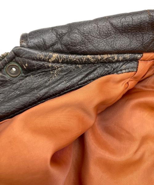 mission impossible（ミッション インポッシブル）mission impossible (ミッション インポッシブル) レザージャケット ブラウン サイズ:Sの古着・服飾アイテム