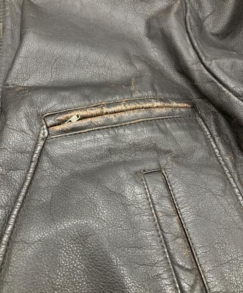 mission impossible（ミッション インポッシブル）mission impossible (ミッション インポッシブル) レザージャケット ブラウン サイズ:Sの古着・服飾アイテム