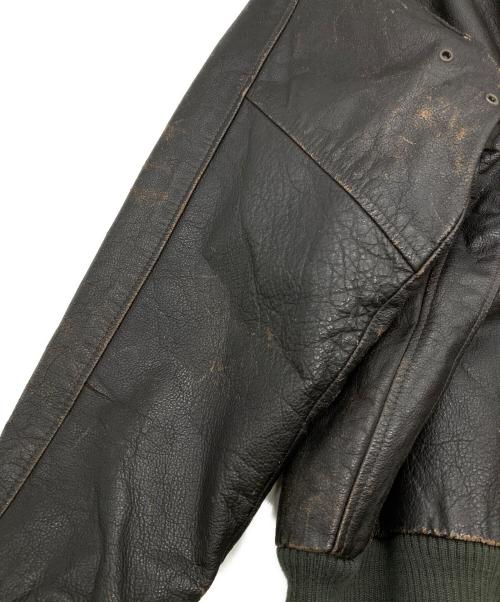 mission impossible（ミッション インポッシブル）mission impossible (ミッション インポッシブル) レザージャケット ブラウン サイズ:Sの古着・服飾アイテム