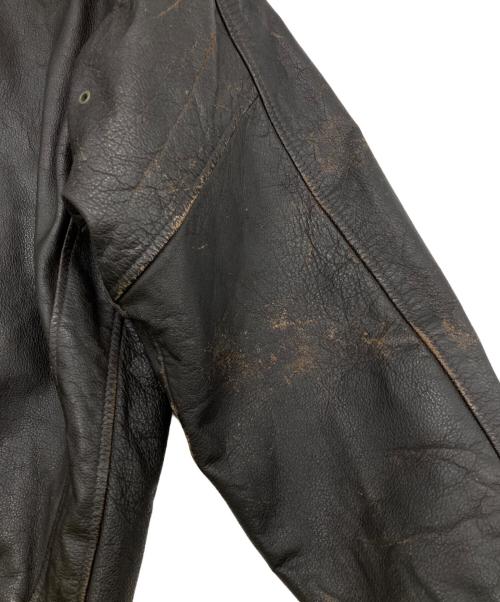 mission impossible（ミッション インポッシブル）mission impossible (ミッション インポッシブル) レザージャケット ブラウン サイズ:Sの古着・服飾アイテム