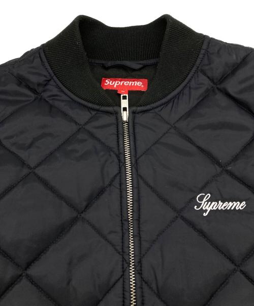 SUPREME（シュプリーム）Supreme (シュプリーム) 16SS Sequin Patch Quilted Bomber Jacket ブラック サイズ:Mの古着・服飾アイテム