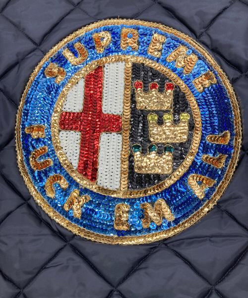 SUPREME（シュプリーム）Supreme (シュプリーム) 16SS Sequin Patch Quilted Bomber Jacket ブラック サイズ:Mの古着・服飾アイテム