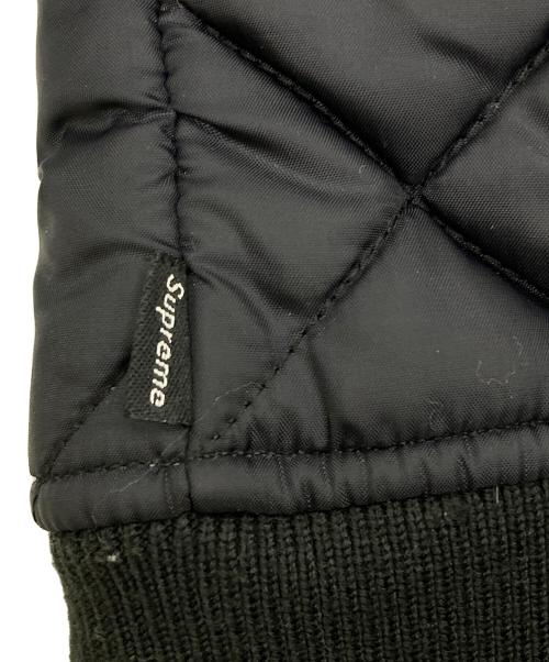 SUPREME（シュプリーム）Supreme (シュプリーム) 16SS Sequin Patch Quilted Bomber Jacket ブラック サイズ:Mの古着・服飾アイテム