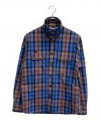 PAUL SMITHポールスミス）の古着「プリマロフト チェックジャケット」｜パープル