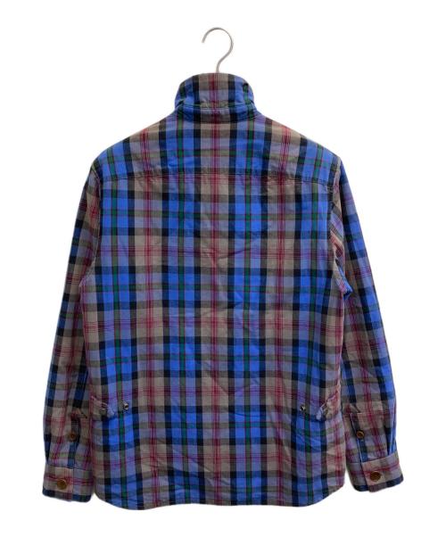 PAUL SMITH（ポールスミス）Paul Smith (ポールスミス) プリマロフト チェックジャケット パープル サイズ:XLの古着・服飾アイテム