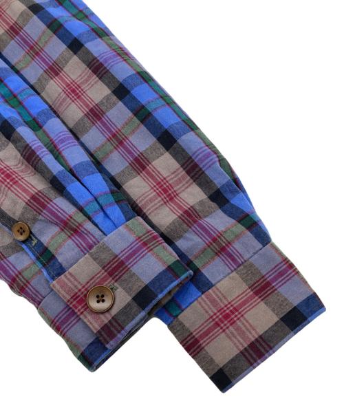 PAUL SMITH（ポールスミス）Paul Smith (ポールスミス) プリマロフト チェックジャケット パープル サイズ:XLの古着・服飾アイテム