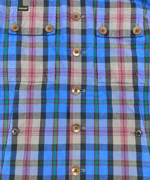 PAUL SMITH（ポールスミス）Paul Smith (ポールスミス) プリマロフト チェックジャケット パープル サイズ:XLの古着・服飾アイテム