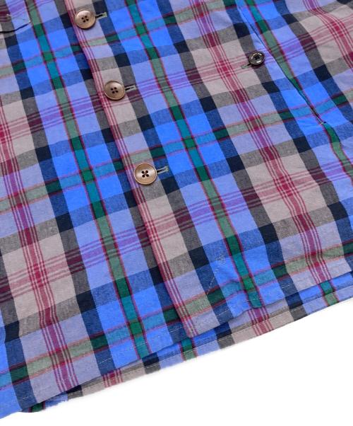PAUL SMITH（ポールスミス）Paul Smith (ポールスミス) プリマロフト チェックジャケット パープル サイズ:XLの古着・服飾アイテム