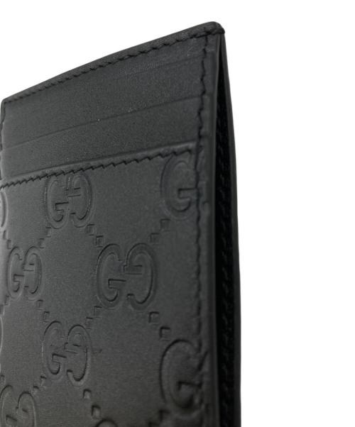 GUCCI（グッチ）GUCCI (グッチ) GGエンブレム マネークリップ ブラックの古着・服飾アイテム