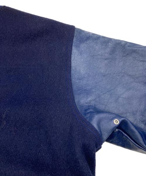 FELCO（フェルコ）FELCO (フェルコ) NEW YORK METS袖レザースタジャン ネイビー サイズ:Lの古着・服飾アイテム