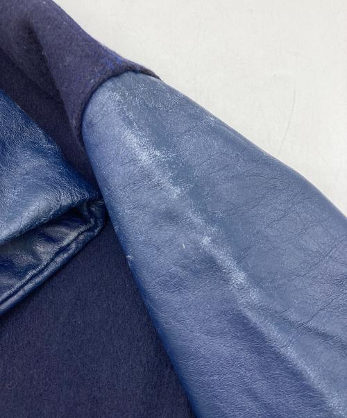 FELCO（フェルコ）FELCO (フェルコ) NEW YORK METS袖レザースタジャン ネイビー サイズ:Lの古着・服飾アイテム