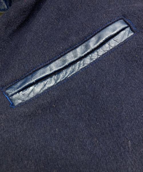 FELCO（フェルコ）FELCO (フェルコ) NEW YORK METS袖レザースタジャン ネイビー サイズ:Lの古着・服飾アイテム