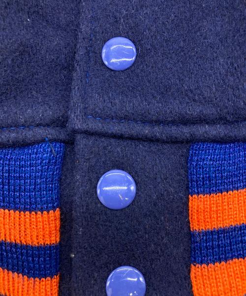 FELCO（フェルコ）FELCO (フェルコ) NEW YORK METS袖レザースタジャン ネイビー サイズ:Lの古着・服飾アイテム