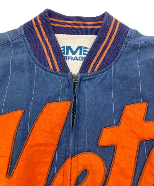 MIRAGE（ミラージュ）MIRAGE (ミラージュ) NEW YORK METS リバーシブルスタジャン ブルー×オレンジ サイズ:Lの古着・服飾アイテム