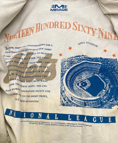 MIRAGE（ミラージュ）MIRAGE (ミラージュ) NEW YORK METS リバーシブルスタジャン ブルー×オレンジ サイズ:Lの古着・服飾アイテム