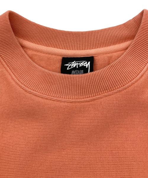 stussy（ステューシー）stussy (ステューシー) BASIC STUSSY PIG DYED CREW シャーベット サイズ:Mの古着・服飾アイテム