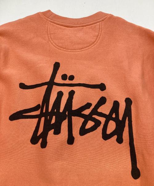 stussy（ステューシー）stussy (ステューシー) BASIC STUSSY PIG DYED CREW シャーベット サイズ:Mの古着・服飾アイテム