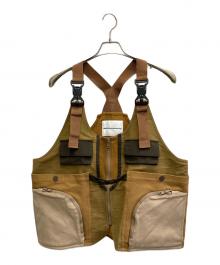 WHITE MOUNTAINEERING（ホワイトマウンテ二アニング）の古着「21AW マルチポケットベスト」｜ブラウン