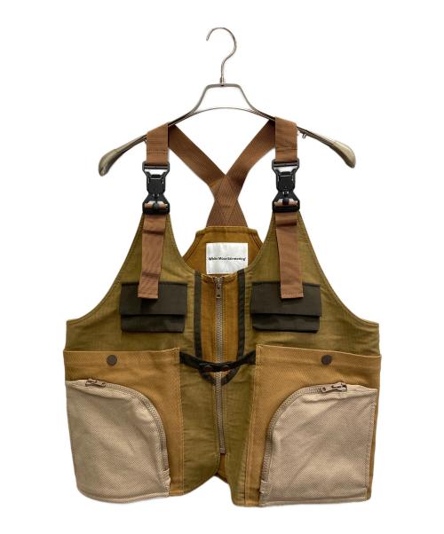 WHITE MOUNTAINEERING（ホワイトマウンテ二アニング）WHITE MOUNTAINEERING (ホワイトマウンテ二アニング) 21AW マルチポケットベスト ブラウン サイズ:2の古着・服飾アイテム