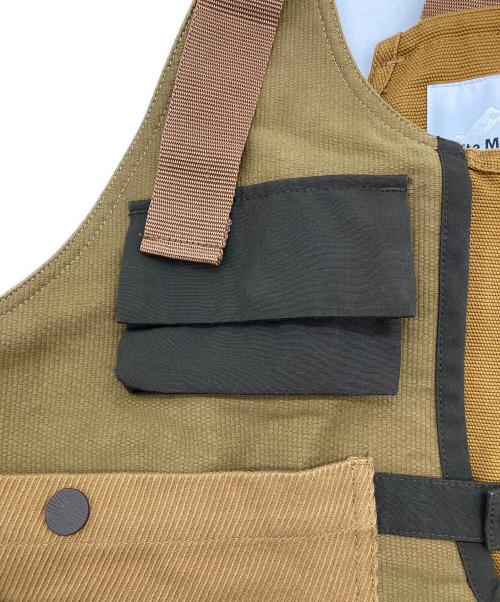 WHITE MOUNTAINEERING（ホワイトマウンテ二アニング）WHITE MOUNTAINEERING (ホワイトマウンテ二アニング) 21AW マルチポケットベスト ブラウン サイズ:2の古着・服飾アイテム