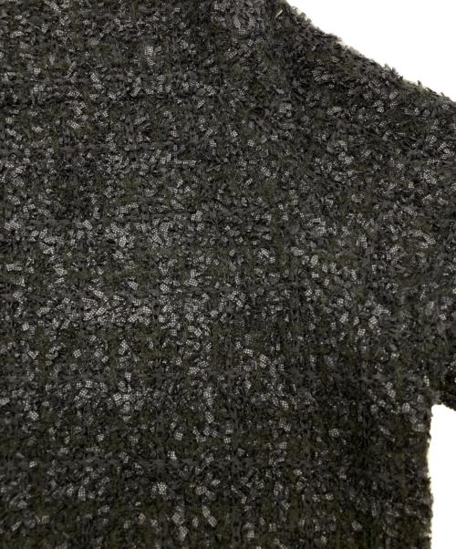 Mystrada（マイストラーダ）Mystrada (マイストラーダ) 配色ニットジャケット ブラック サイズ:38の古着・服飾アイテム
