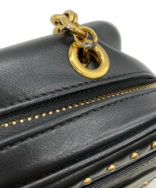 Salvatore Ferragamo（サルヴァトーレ フェラガモ）Salvatore Ferragamo (サルヴァトーレ フェラガモ) ガンチーニ キャンバス&レザー カメラバッグ チェーンショルダーバッグ ベージュの古着・服飾アイテム