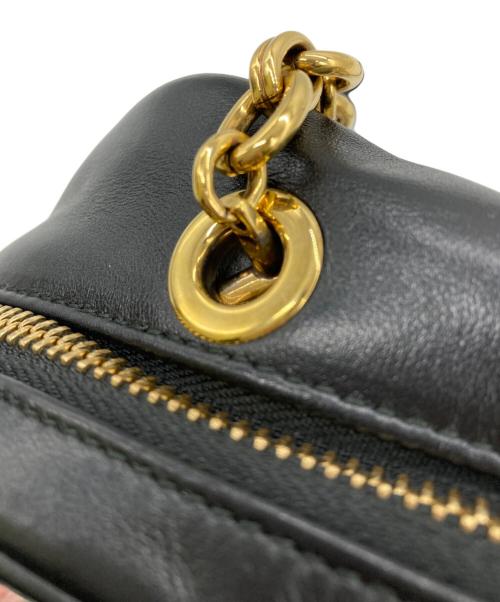 Salvatore Ferragamo（サルヴァトーレ フェラガモ）Salvatore Ferragamo (サルヴァトーレ フェラガモ) ガンチーニ キャンバス&レザー カメラバッグ チェーンショルダーバッグ ベージュの古着・服飾アイテム